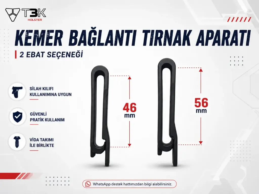 Kemer Bağlantı Tırnak Aparatı 2 Ebat 46 ve 56mm (kopya)