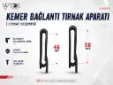 Kemer Bağlantı Tırnak Aparatı 2 Ebat 46 ve 56mm (kopya)